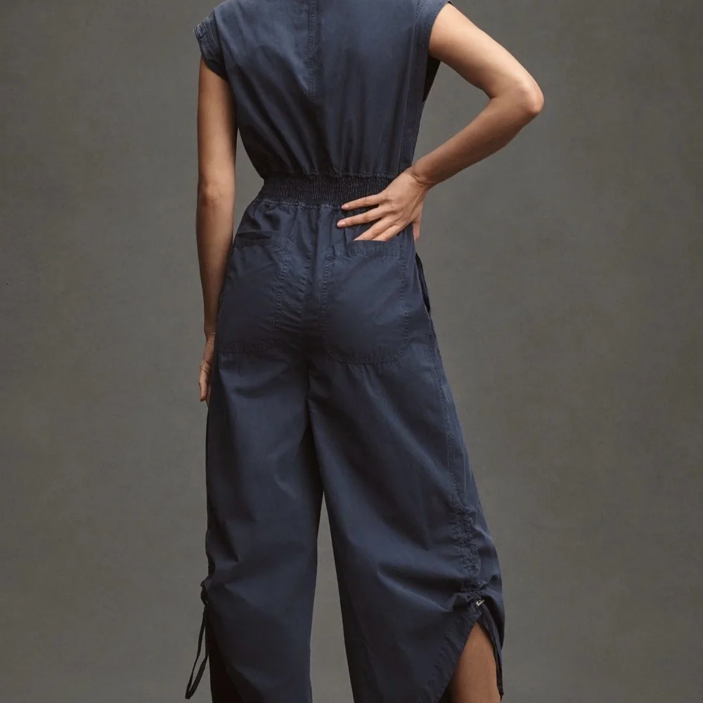 Anthropologie Navy Jumpsuit - Picture 9 of 10